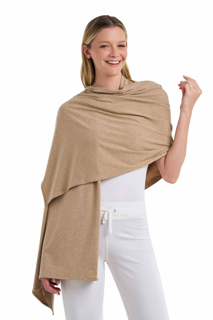 Beach Shawl | Dark Taupe Heather