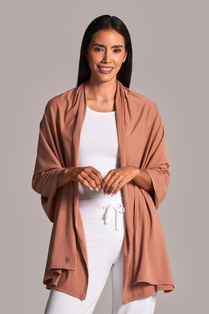 Beach Shawl | Mocha Mousse