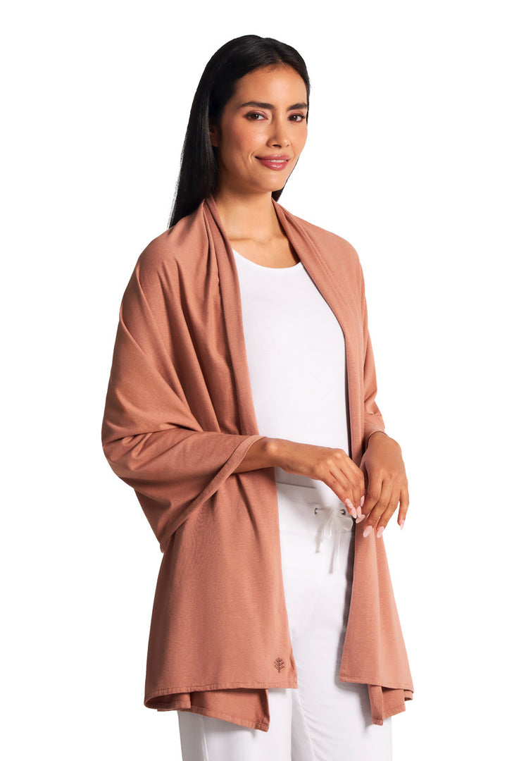 Beach Shawl | Mocha Mousse