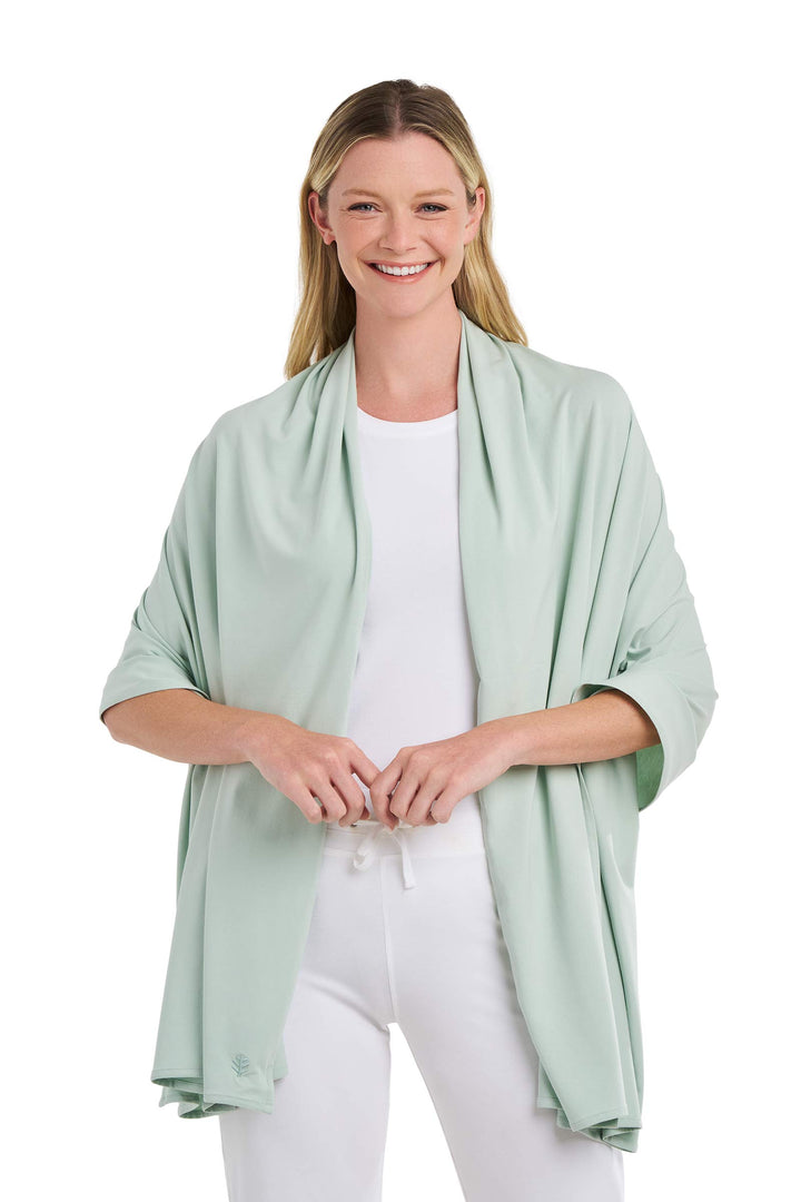 Beach Shawl | Misty Aqua