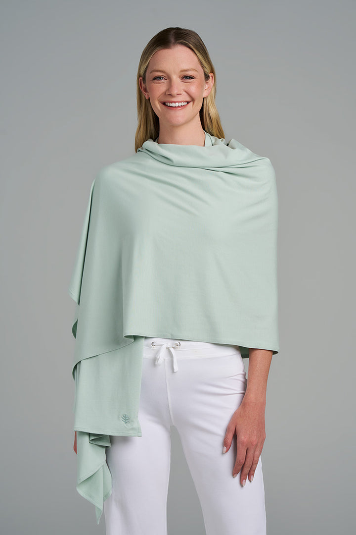 Beach Shawl | Misty Aqua