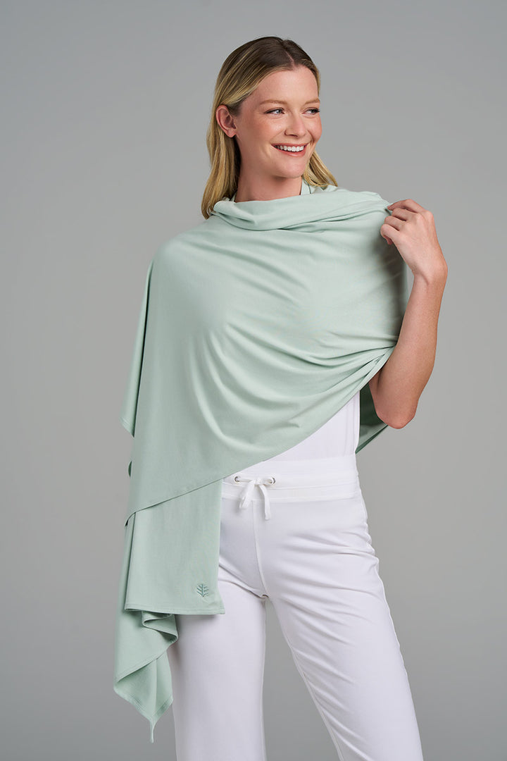 Beach Shawl | Misty Aqua