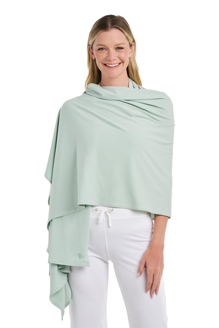 Beach Shawl | Misty Aqua