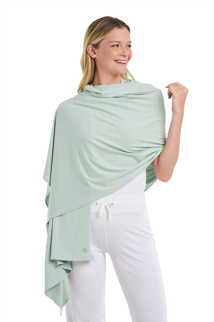 Beach Shawl | Misty Aqua