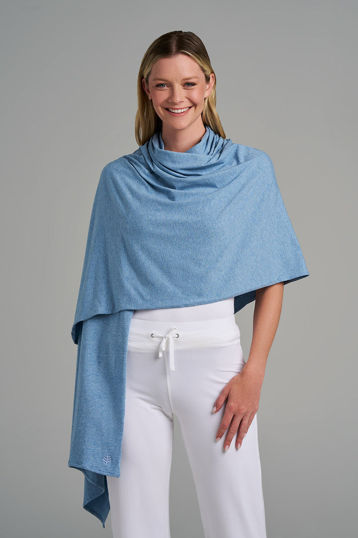 Beach Shawl | Light Blue Heather
