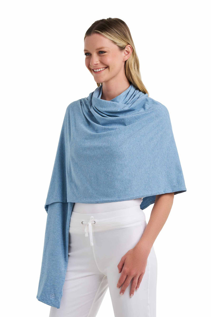 Beach Shawl | Light Blue Heather