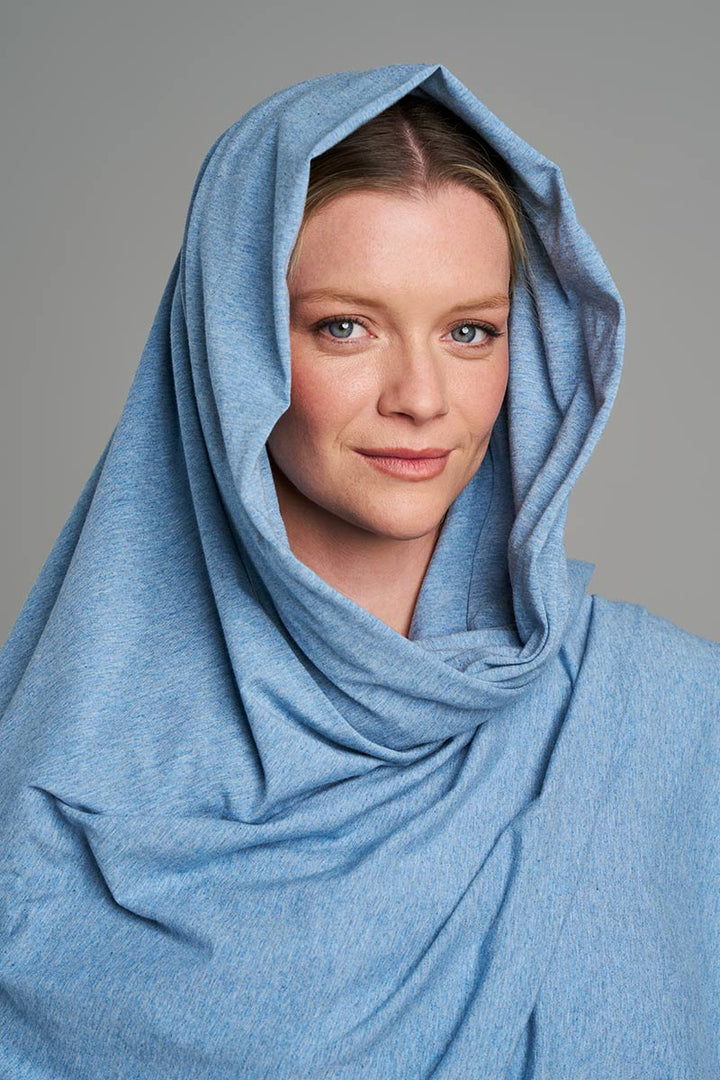 Beach Shawl | Light Blue Heather