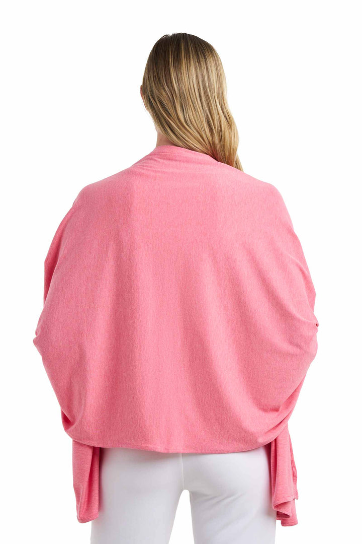 Beach Shawl | Flamingo Pink Heather