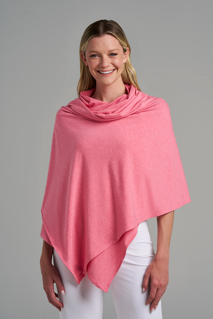 Beach Shawl | Flamingo Pink Heather