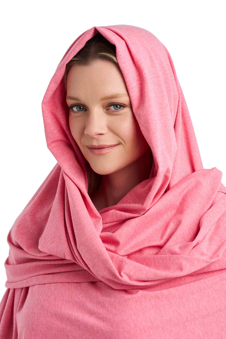 Beach Shawl | Flamingo Pink Heather