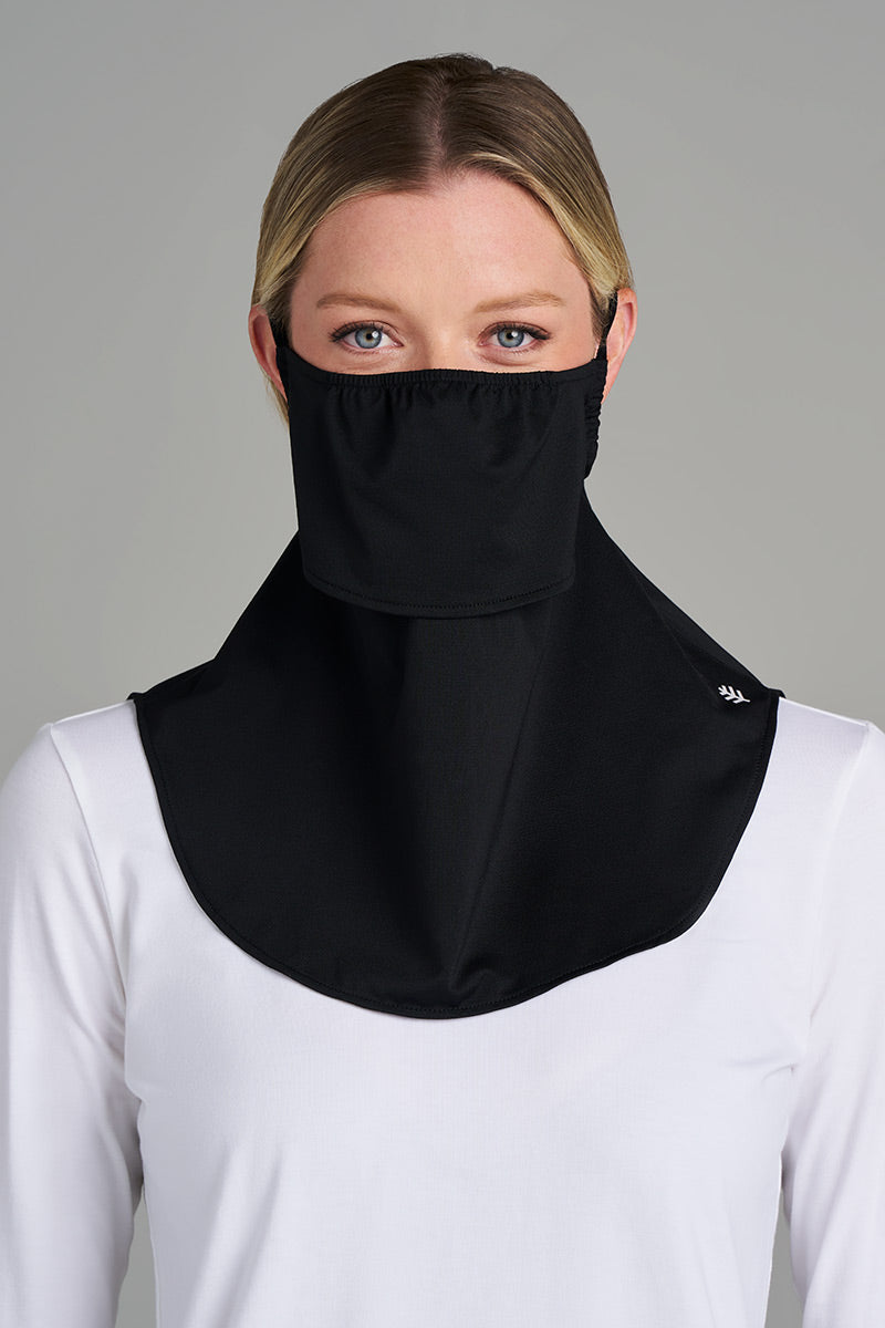 UV Face Mask with Neck Coverage | Black UPF 50+