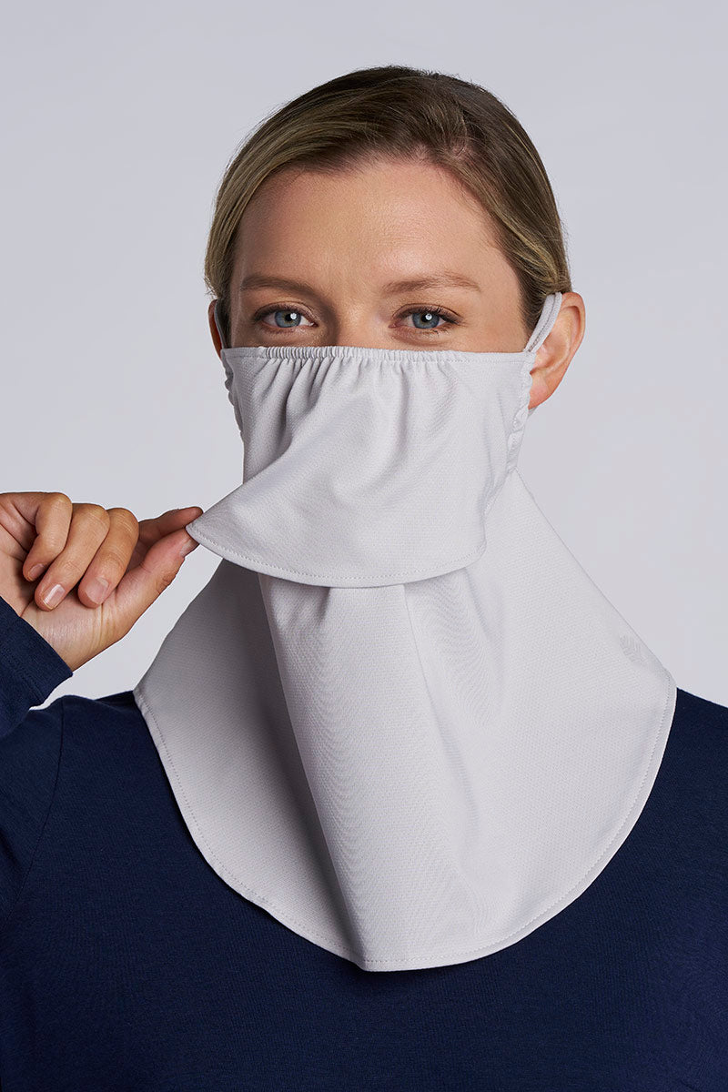 Vermilion Face Mask with Neck Coverage | Sleek Grey UPF 50+
