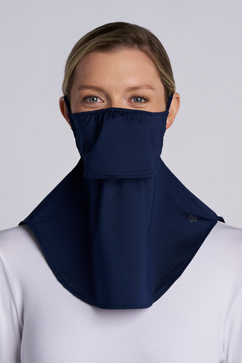 Vermilion Face Mask with Neck Coverage | Black UPF 50+