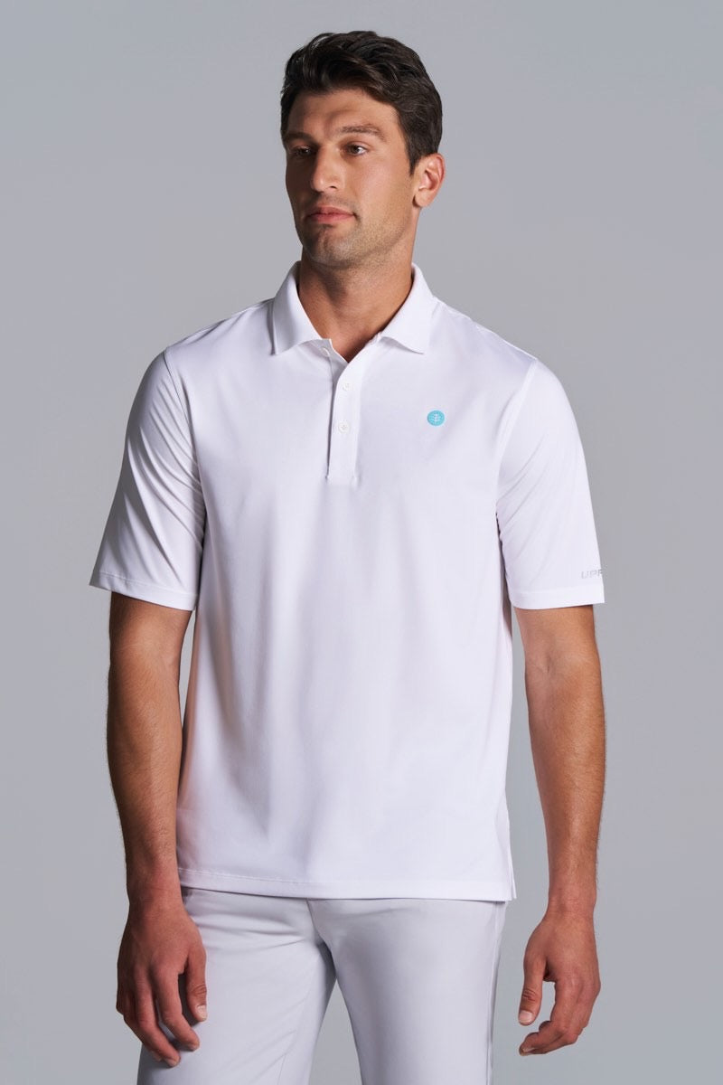 Men's Erodym Short Sleeve Sports Polo | White UPF 50+