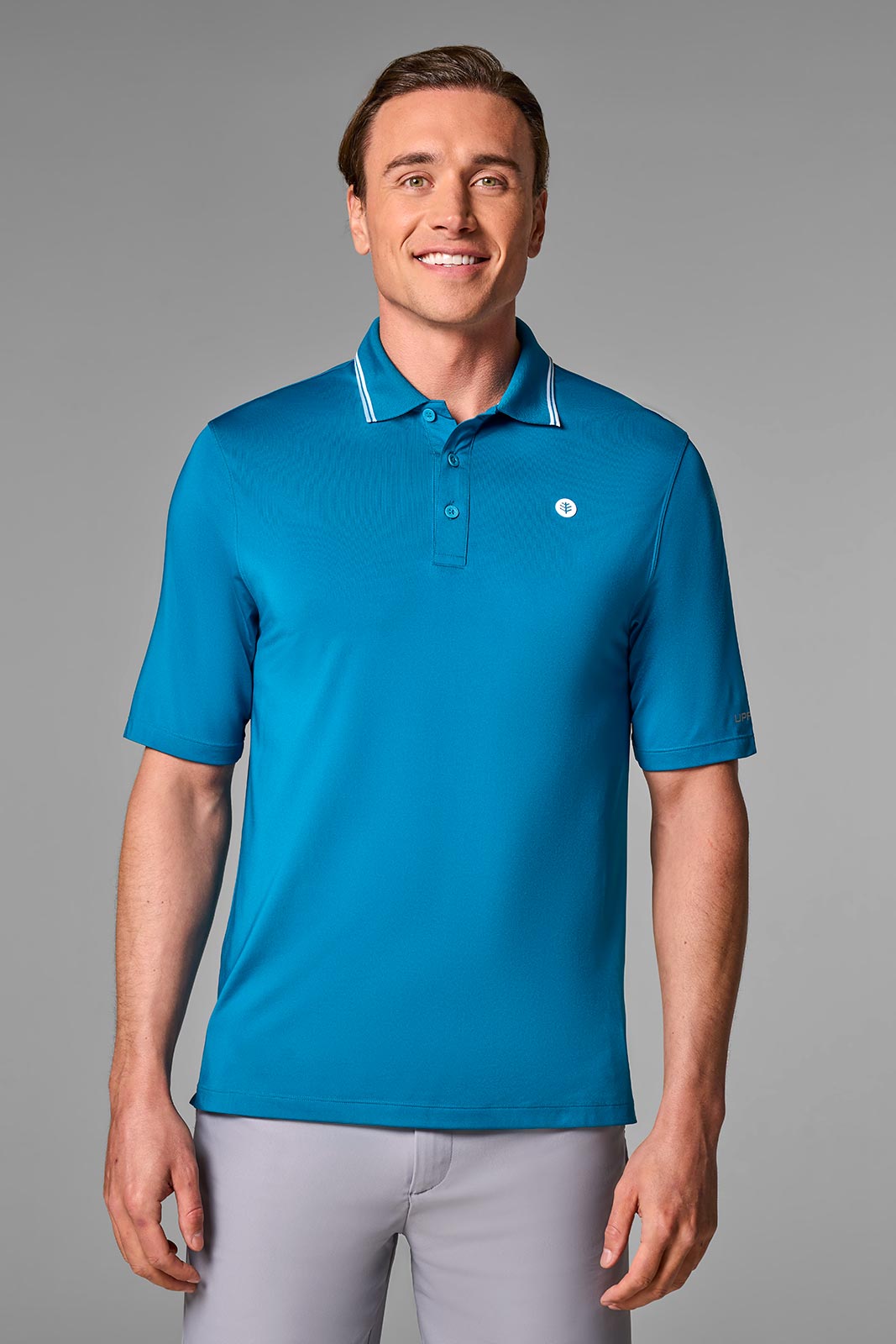 Men's Erodym Short Sleeve Sports Polo | White UPF 50+