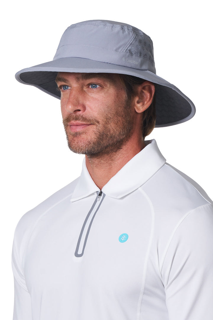 Performance Golf Hat with Wide Brim | Steel Grey