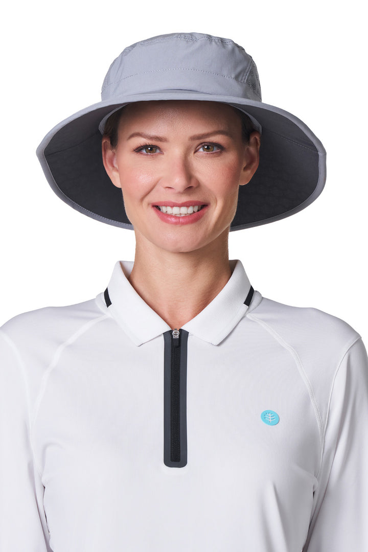 Performance Golf Hat with Wide Brim | Steel Grey