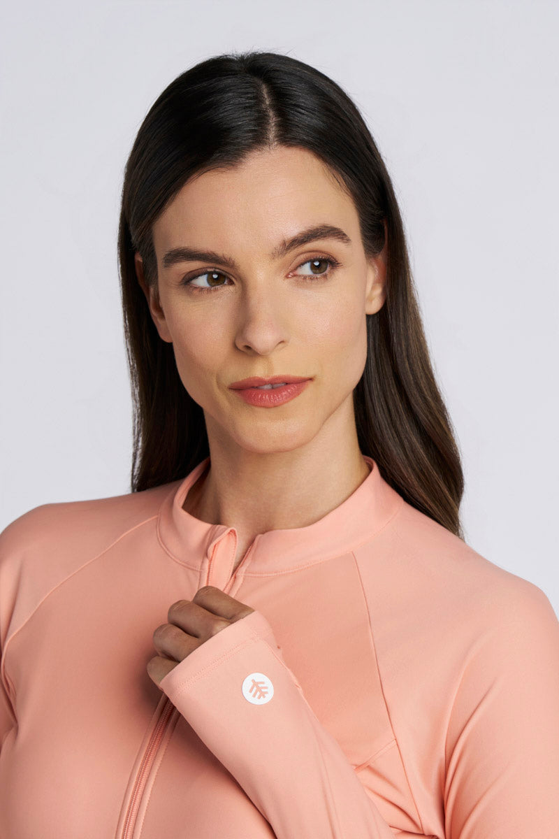 Women's Escalante Zip Rash Guard | Black UPF 50+