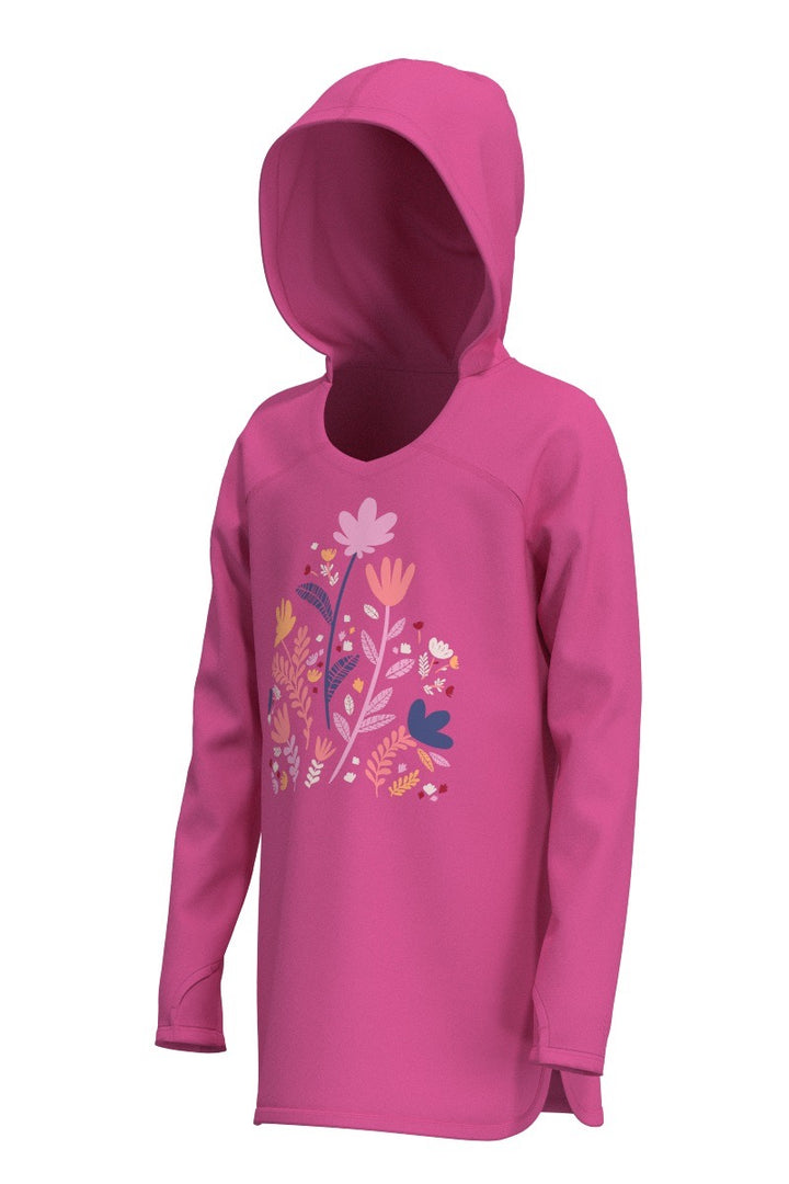 Girls' Swim Cover-Up | Tulip Pink Blooming Forest