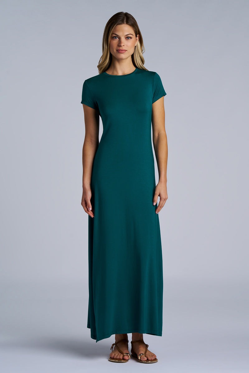 Women's Dounelle Fitted Maxi Dress | Transformative Teal Women's Dounelle Fitted Maxi Dress | Transformative Teal