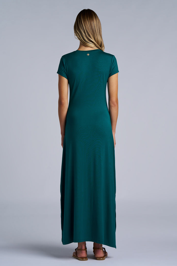 Women's Dounelle Fitted Maxi Dress | Transformative Teal Women's Dounelle Fitted Maxi Dress | Transformative Teal