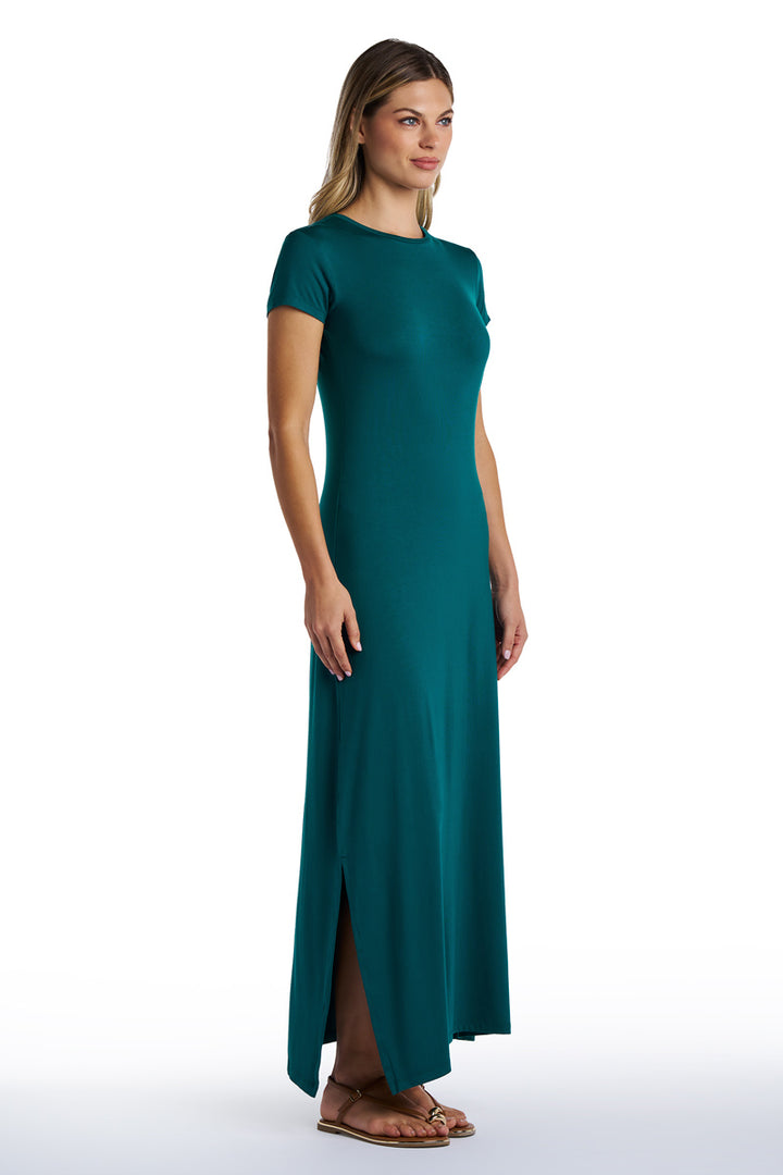 Women's Dounelle Fitted Maxi Dress | Black UPF 50+ Women's Dounelle Fitted Maxi Dress | Black UPF 50+