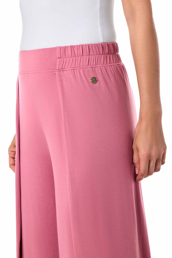 Women's Wide Leg Pants with Overlap Detail | Terracotta Rose