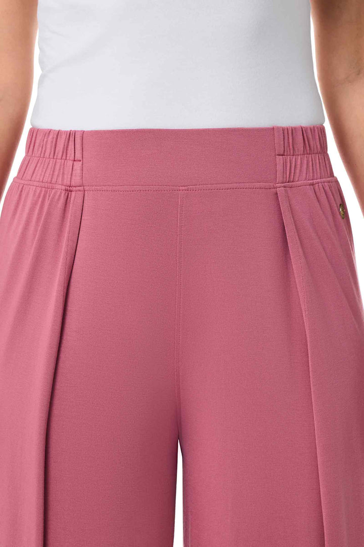 Women's Wide Leg Pants with Overlap Detail | Terracotta Rose