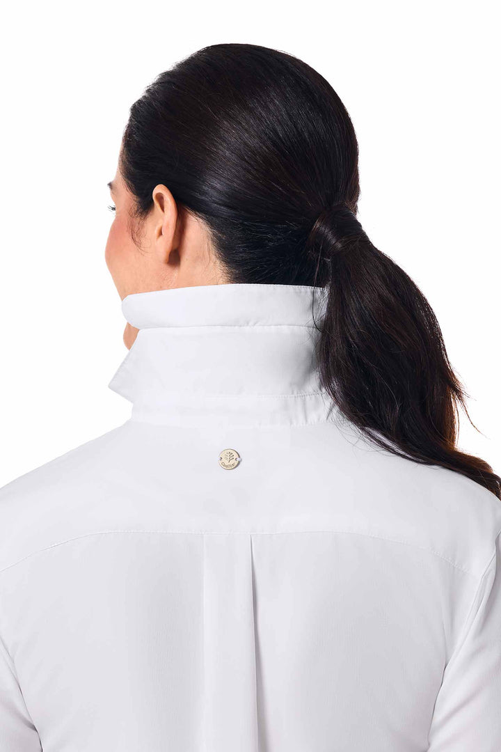 Women's Shirt with Roll-Up Sleeves | White