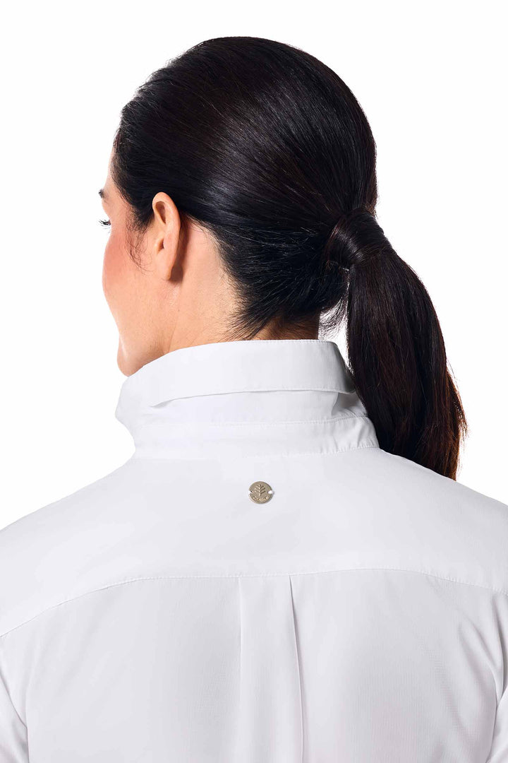 Women's Shirt with Roll-Up Sleeves | White