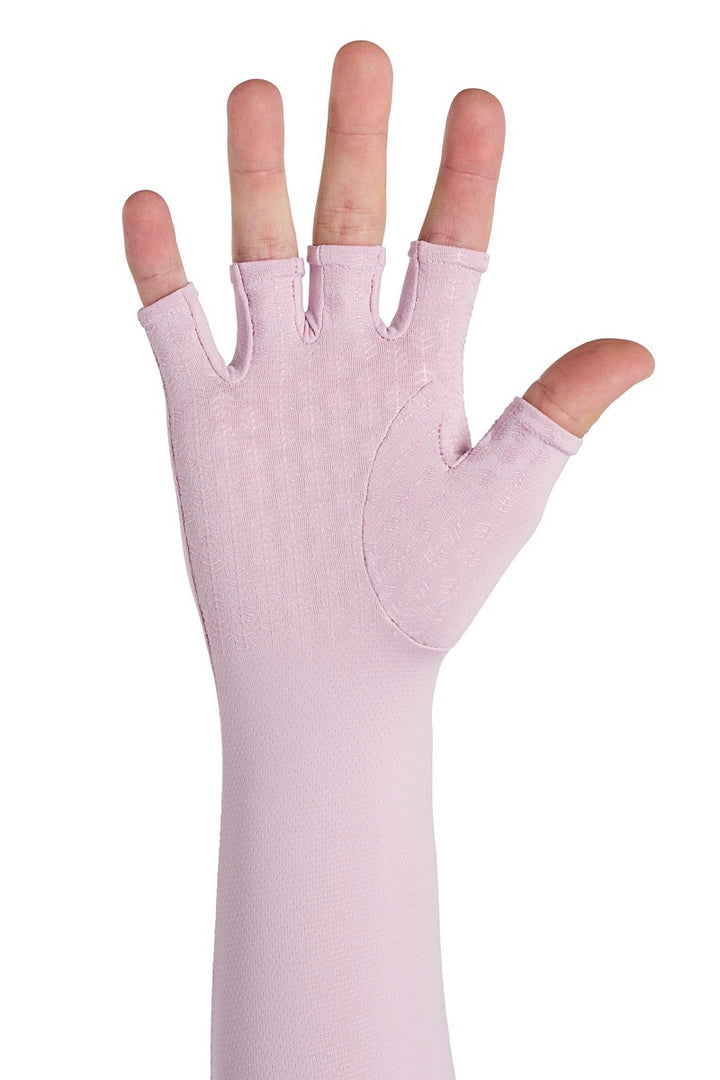 Long Fingerless UV Sun Gloves | Dusty Mauve