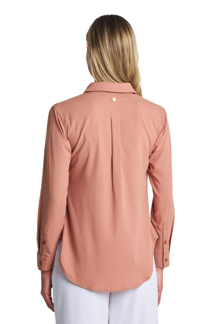 Women's Long Sleeve Shirt | Mocha Mousse