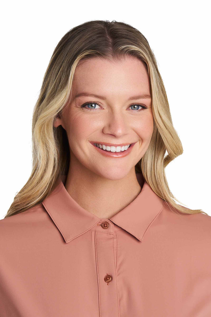 Women's Long Sleeve Shirt | Mocha Mousse