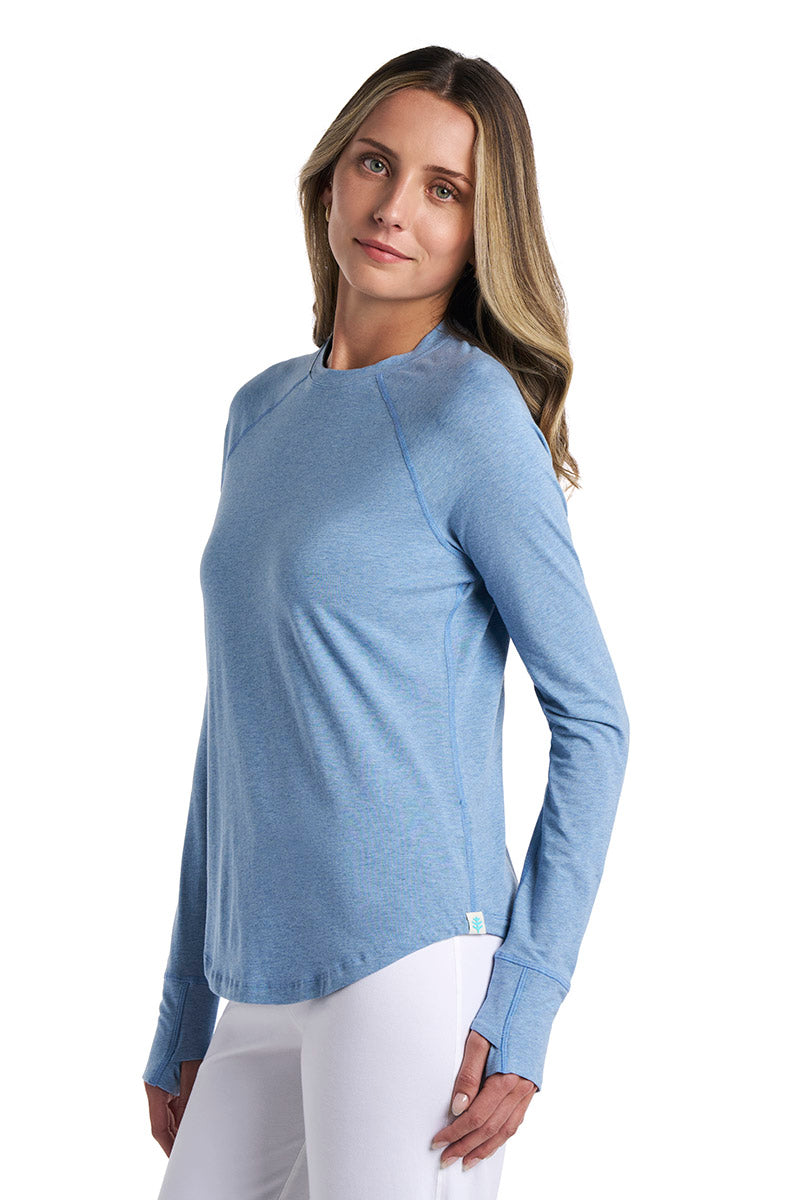Women's LumaLeo Long Sleeve T-Shirt with Thumbholes | White UPF 50+