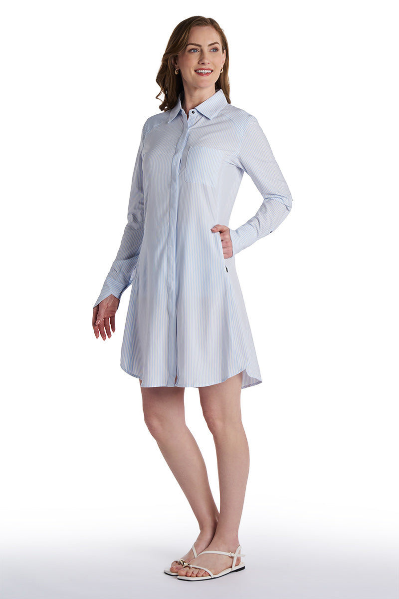 Color_White/Periwinkle Stripe