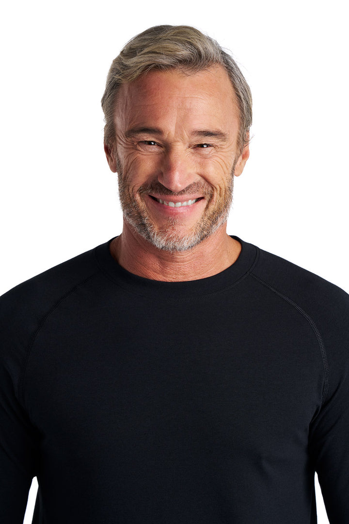 Men's Long-Sleeve T-Shirt with Thumbholes | Black