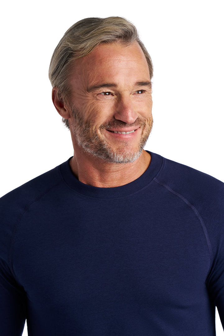 Men's Long-Sleeve T-Shirt with Thumbholes | Navy