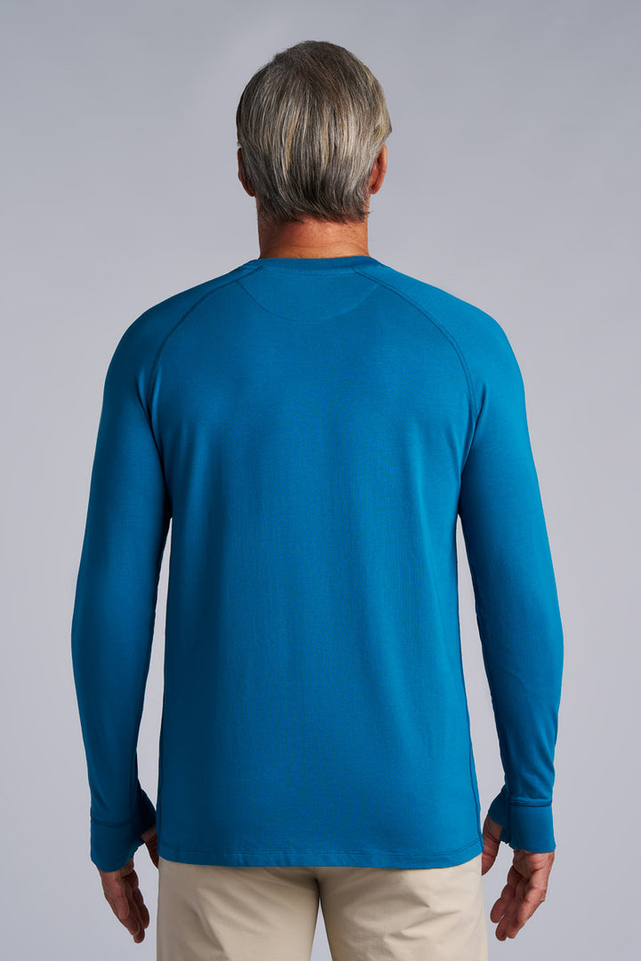 Men's Long-Sleeve T-Shirt with Thumbholes | Bluejay