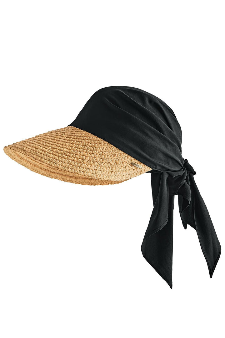 Coolibar Women's Abril Scarf Hat UPF 50+, Black / One Size