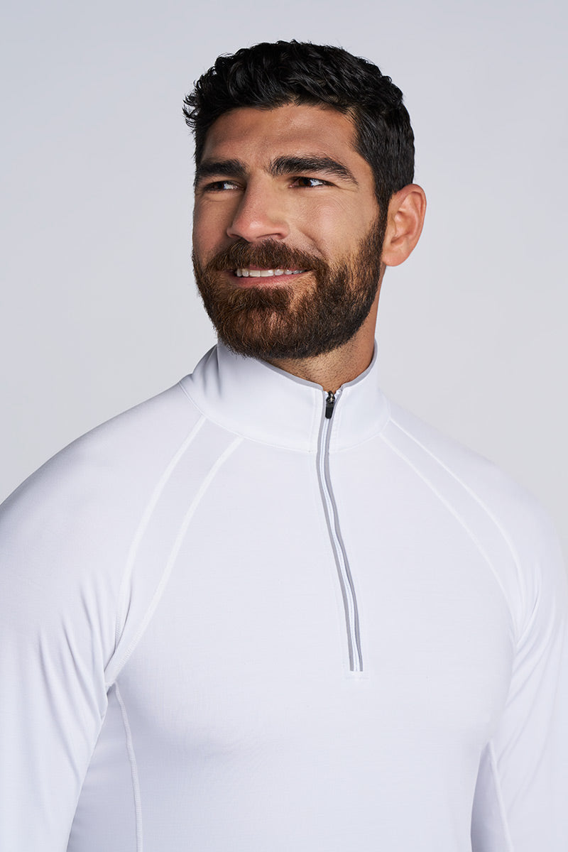 Men's Ultimate Half Zip Rash Guard | Navy Line UPF 50+