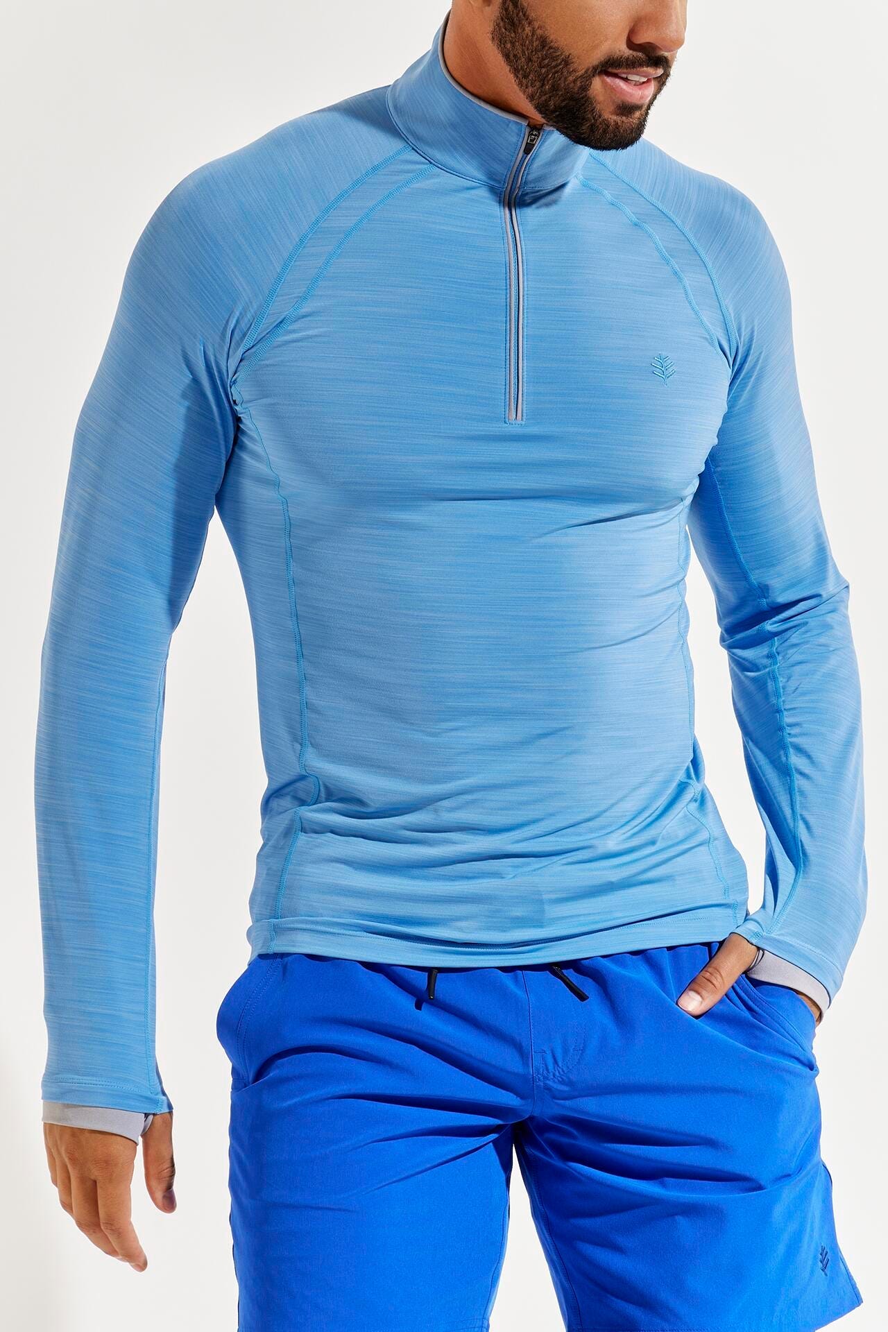 Orlebar Brown - Bray Tech-Jersey Half-Zip Rash Guard - Gray Orlebar Brown