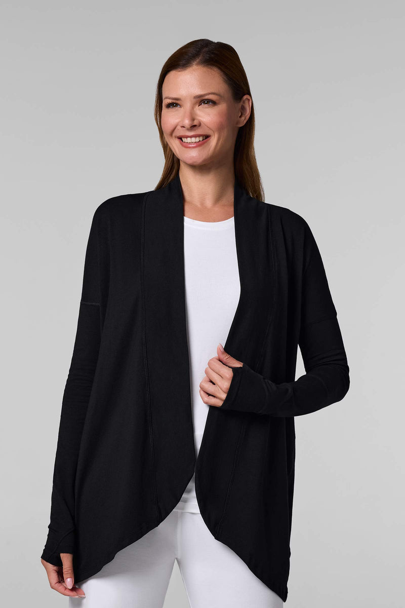 Coolibar UPF 50+ Women's Lumaleo Pullover Hoodie - Sun Protective Organic Cotton