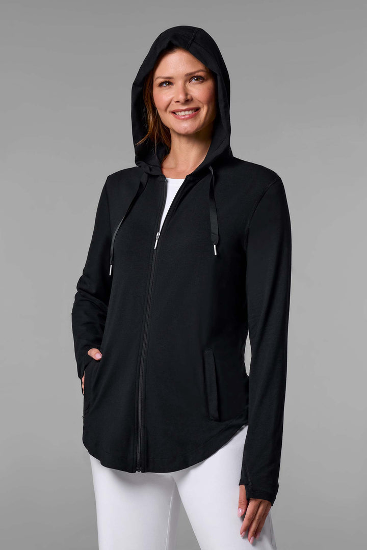 Women's Zip-Up Hoodie | Black