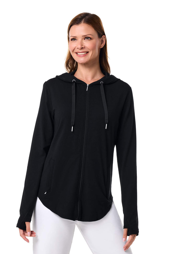 Women's Zip-Up Hoodie | Black