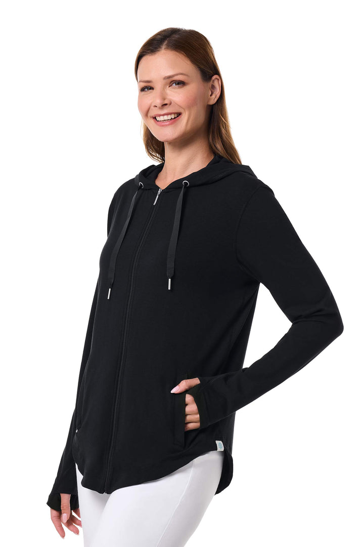 Women's Zip-Up Hoodie | Black