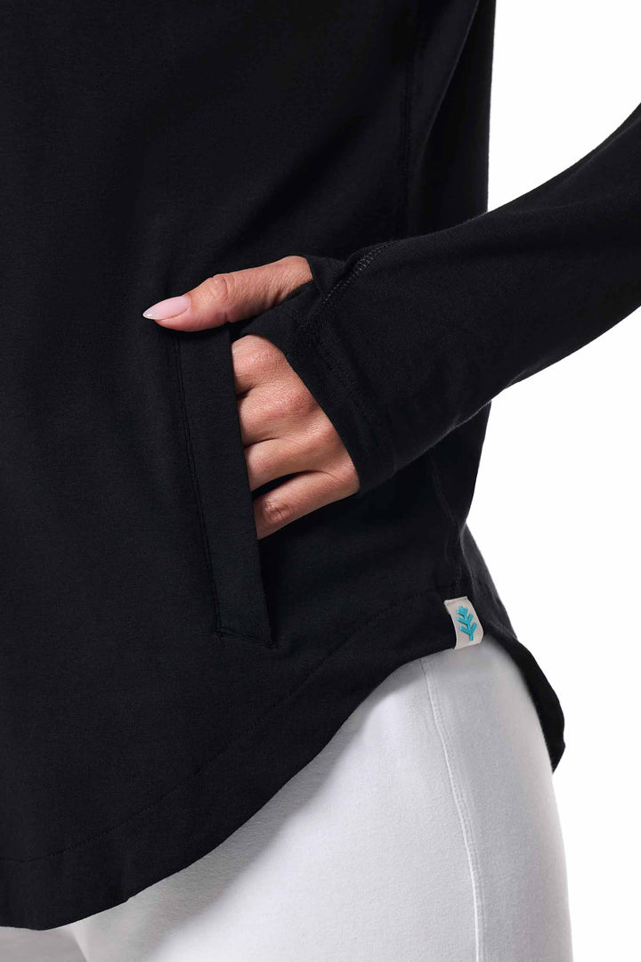 Women's Zip-Up Hoodie | Black