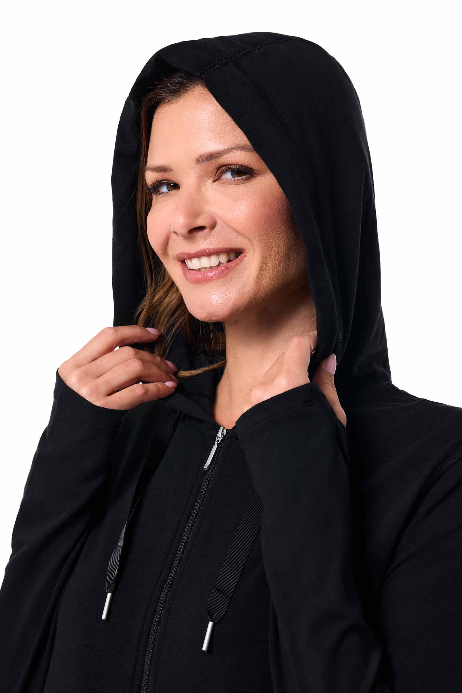 Laudie Bow Print Active Zip-Up main image 1