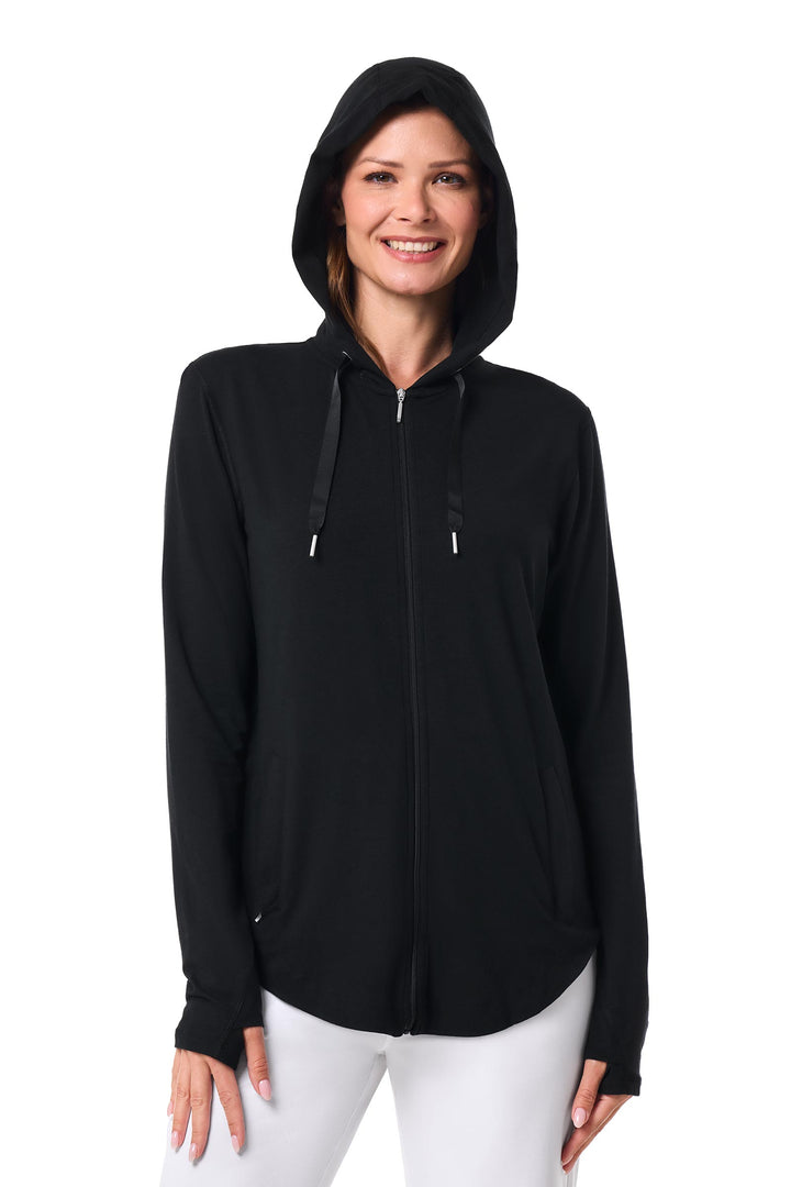Women's Zip-Up Hoodie | Black