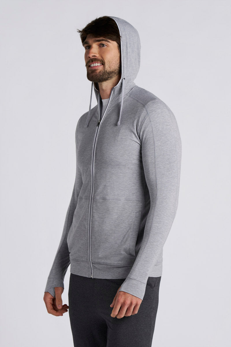 Men's LumaLeo Zip-Up Hoodie | Blue Dusk UPF 50+