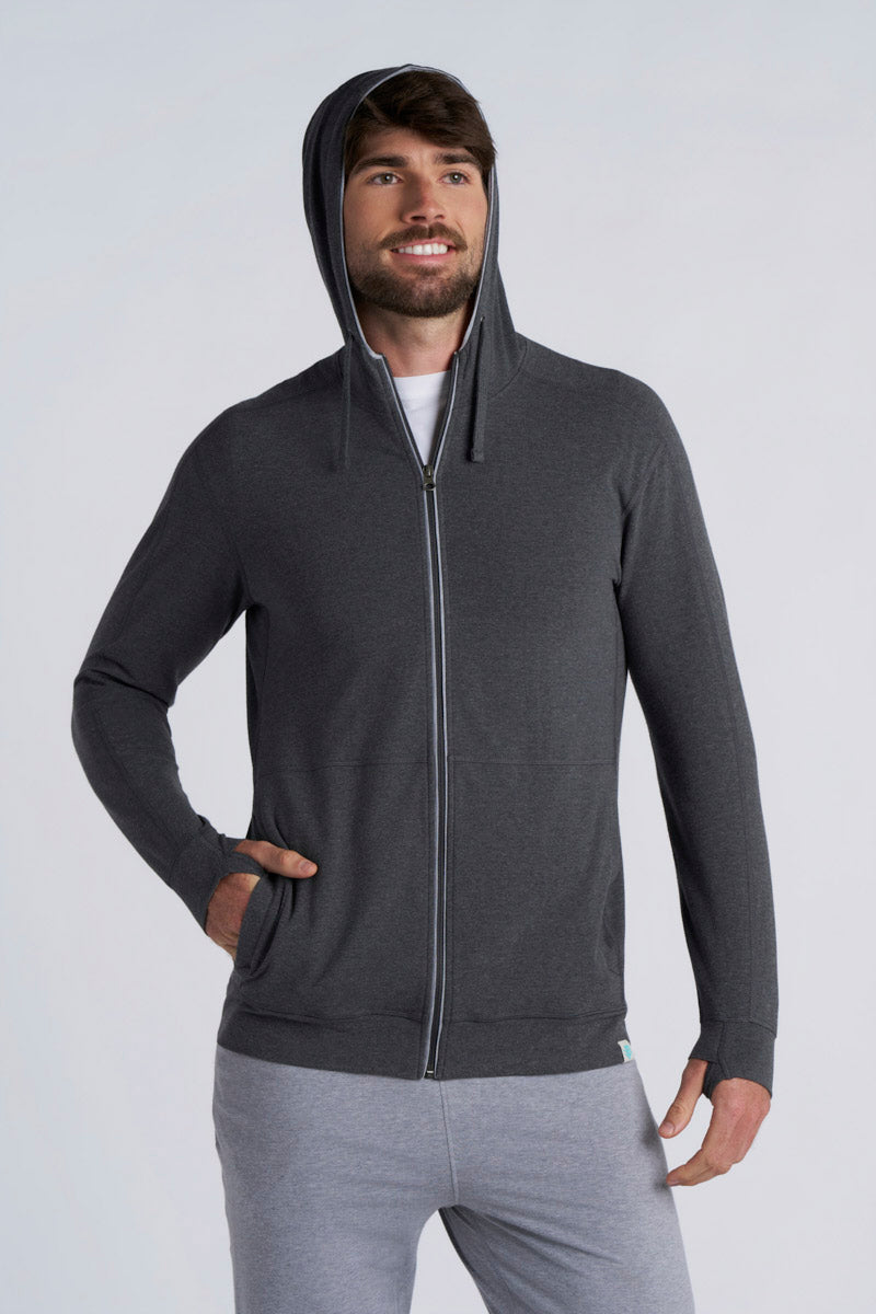 Men's LumaLeo Zip-Up Hoodie | Blue Dusk UPF 50+